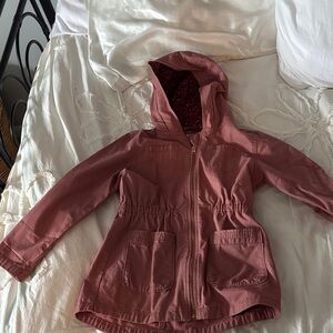 Old Navy Kids Dusty Rose Hooded Jean Jacket